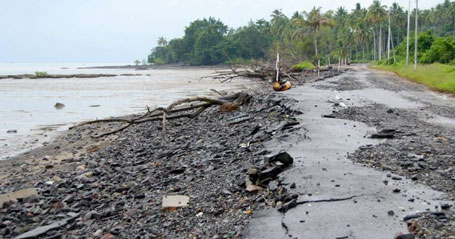 Erosion in Tawau