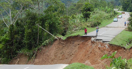 Landslide in Tambunan